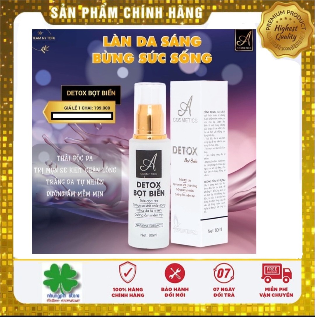 Mặt nạ sủi bọt Detox Bọt Biển A comestic 80ml