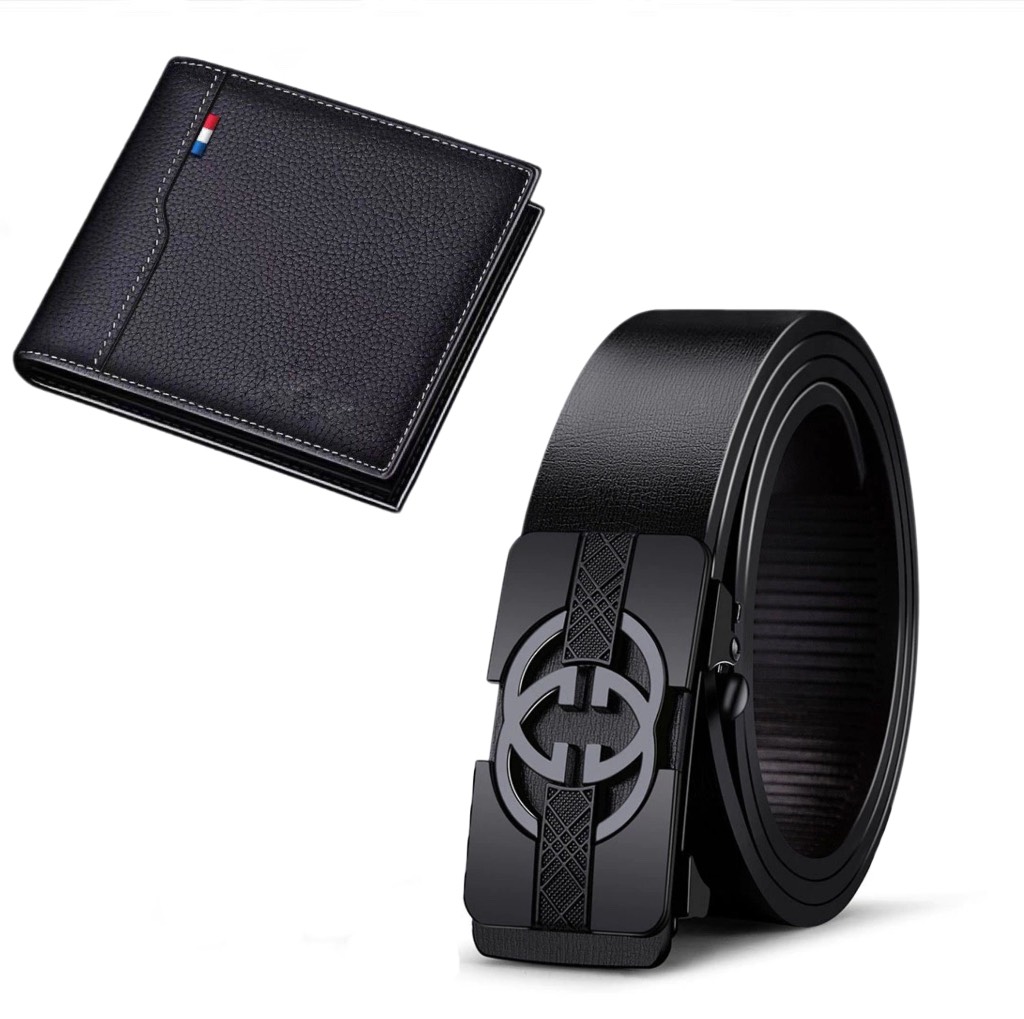 Bộ sản phẩm thắt lưng and ví da cao cấp sntgv01