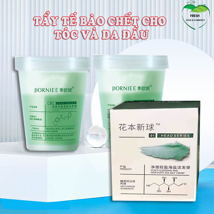 TẨY TẾ BÀO CHẾT DA ĐẦU VÀ TÓC  JIORNIEE GIÚP HẾT NGỨA GIẢM BẾT TÓC VÀ ĐÁNH BAY GÀU (250ml) - fresh food & cosmetics