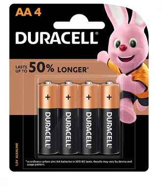 Pin Duracell Coppertop dung lượng cao, chống chảy vỉ 2 vỉ 4 AA, AAA