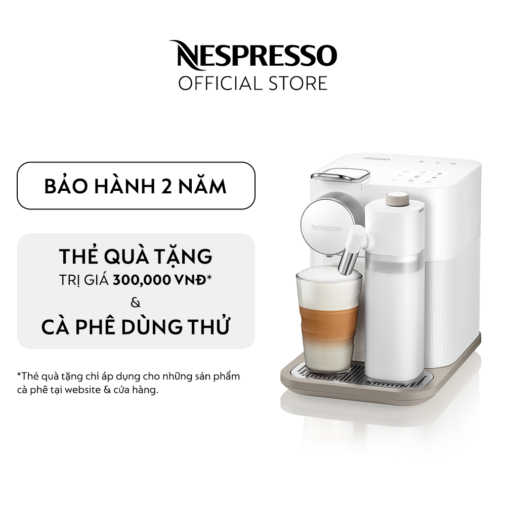 Máy pha cà phê viên nén Nespresso Gran Lattissima - Trắng