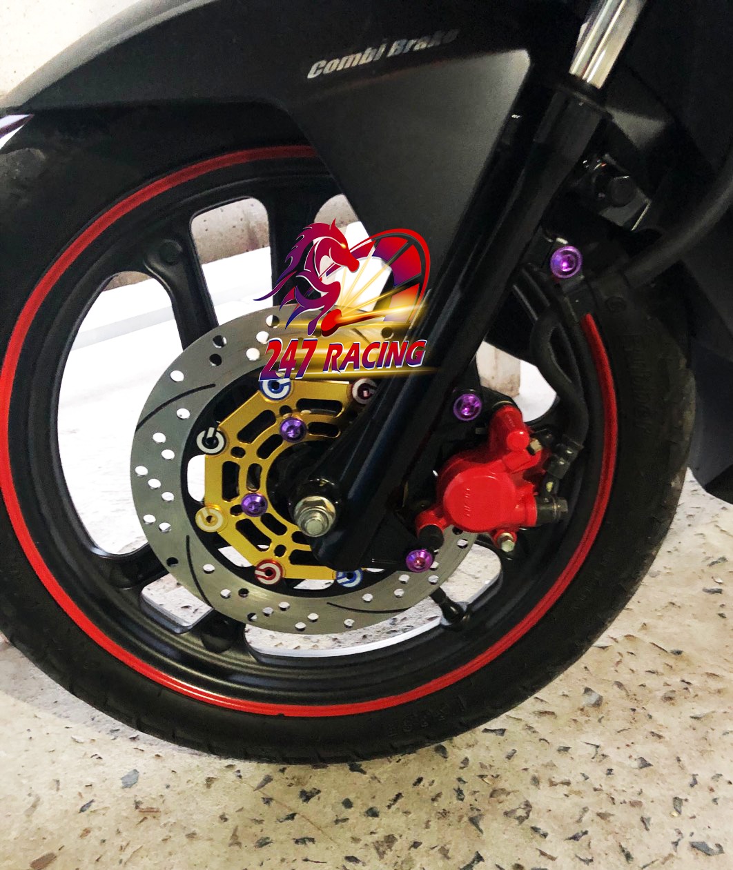 Đĩa Kiểu Màu Size 220mm Gắn xe Wave, Sirius, Ex135, jupiter....