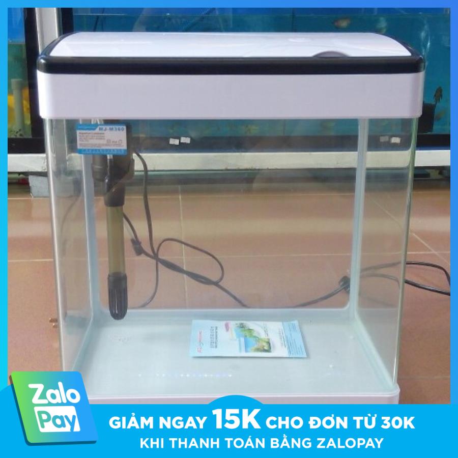 [Tặng men làm trong nước] Bể cá mini MJ260 gồm bể đúcđúc, đèn ledled, bộ lọc