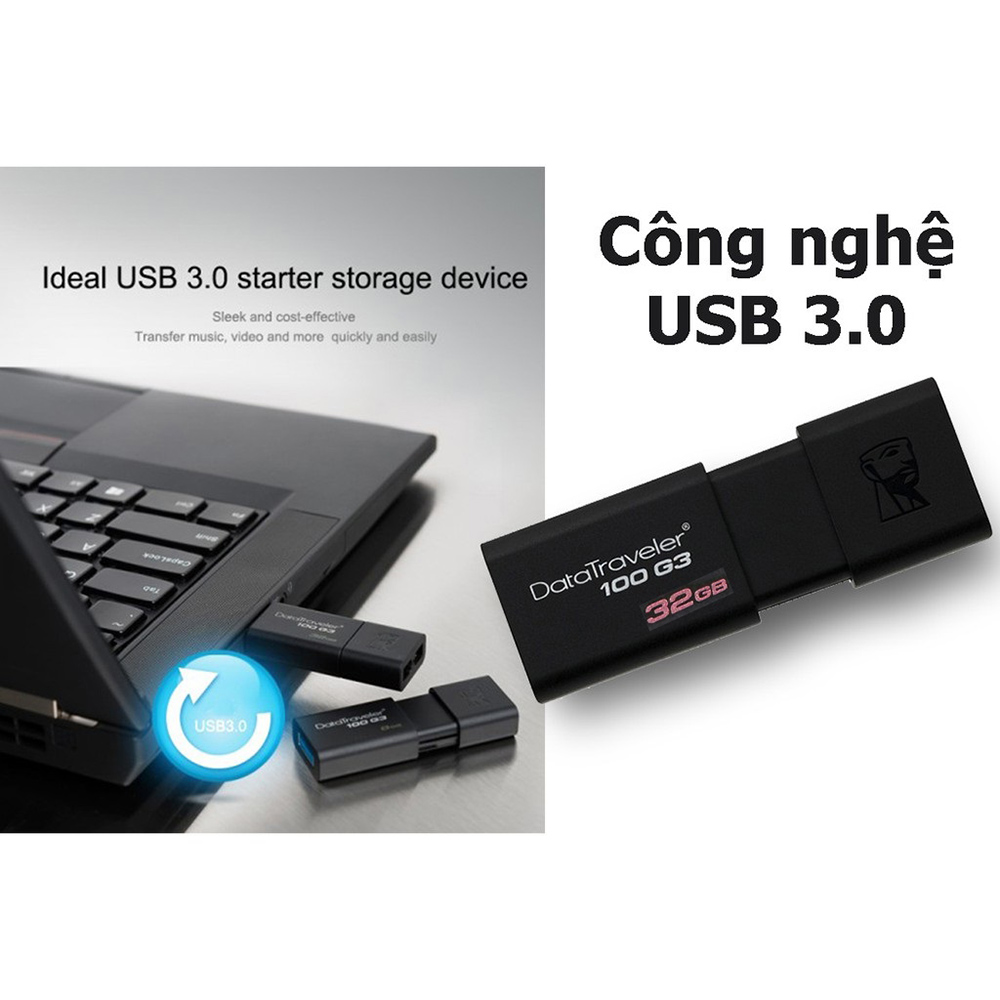 Usb 32gb kingston 3.0 dt100g3 tốc độ cao