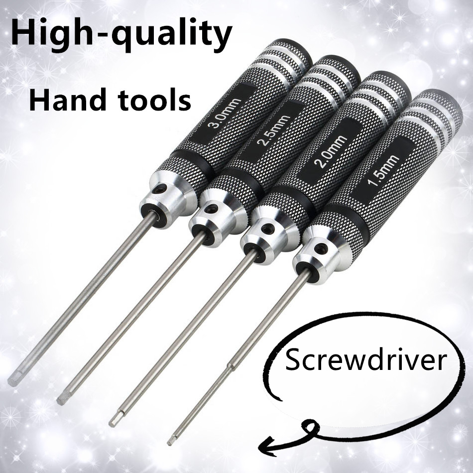 Bộ Công Cụ  Tua Vít Đầu Lục Giác Cho Máy Bay Trực Thăng RC  Máy Bay Xe Ô Tô gồm 4 cái CFB - INTL.