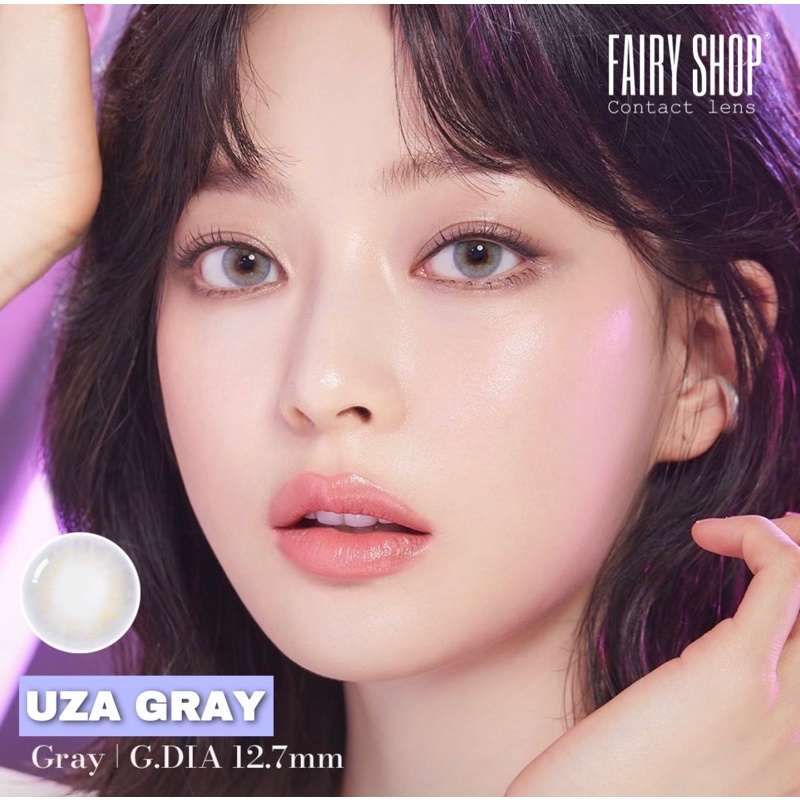 Kính áp tròng cao cấp uza gray lens 14.0mm - fairy shop contact lens
