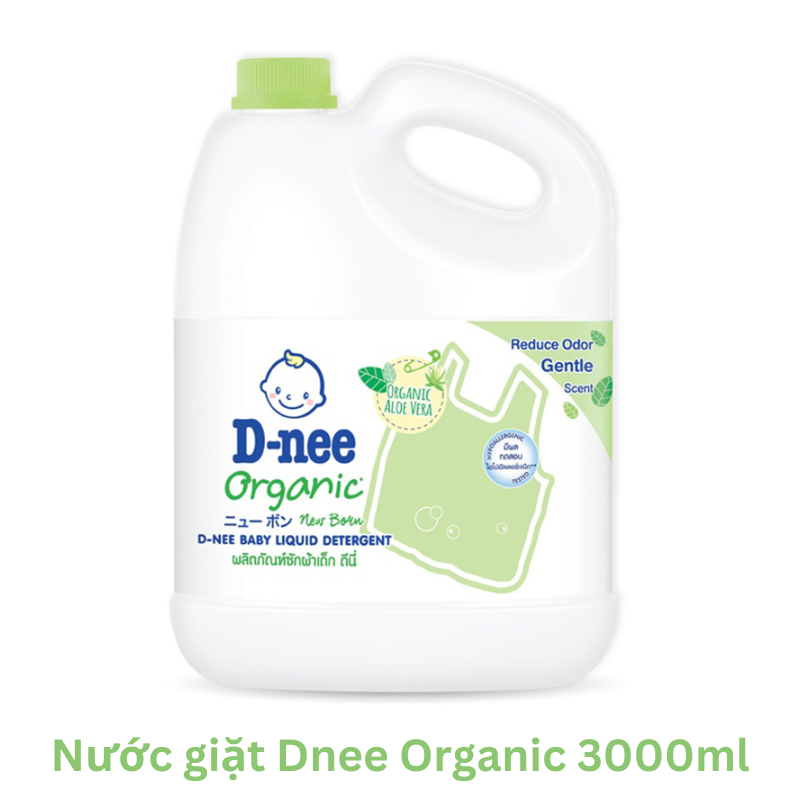 {TEM ĐẠI THỊNH CHÍNH HÃNG} NƯỚC GIẶT XẢ 2 IN 1 DNEE THÁI LAN 3000ML Màu Xanh Lá