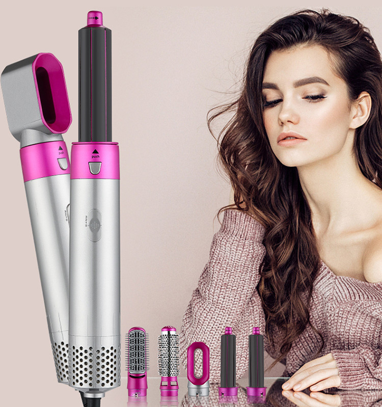 Máy làm tóc, máy tạo kiểu tóc 5in1: sấy tóc, lược điện, uốn xoăn, uốn , loại tốt chính hãng mkstar