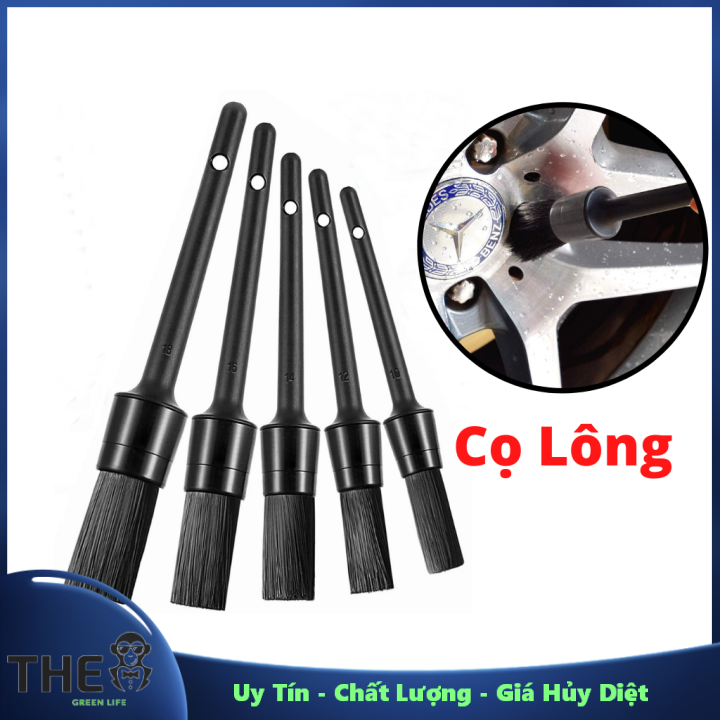 Bộ 5 chổi lông vệ sinh chi tiết nội thất ,khe hở nội thất xe - uy tín - chất lượng - giá hủy diệt