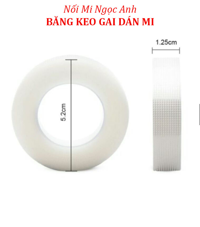 Băng keo gai nối mi có độ dày mềm mại, ôm form mắt, chống nước mắt và mồ hôi trong quá trình nối mi