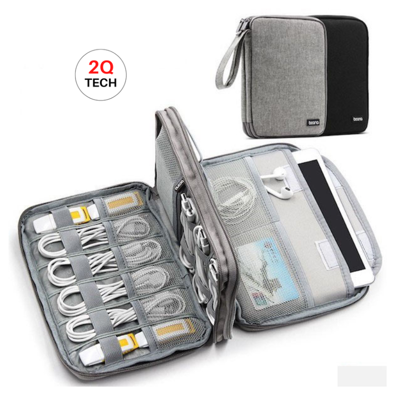 Túi baona d002 d006 đựng máy tính bảng, ipad, túi đựng phụ kiện điện tử, dây sạc, cáp, usb - 2qtech