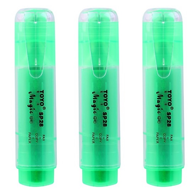 Cây viết dạ quang toyo - xanh lá