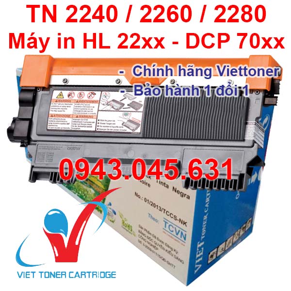 Hộp mực tn-2280 dùng cho máy in hl-2220, hl-2230, hl-2240, hl-2270dw, hl-2130, hl-2132, hl-2242d, hl-2250d, hl-2250dn, hl-2275dw, hl-2280dw, hl-2240d, dcp-7060d, 7065dn, mfc-7360n, 7460dn, 7860dw, 7240, 7365dn - cartridge tn-2280 mới 100%