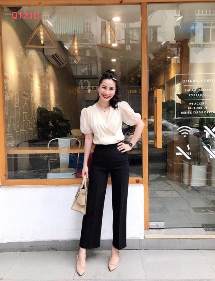 QUẦN ỐNG SUÔNG KHÓA SƯỜN CHẤT VẢI TUYẾT MƯA ,MỀM,MỊN