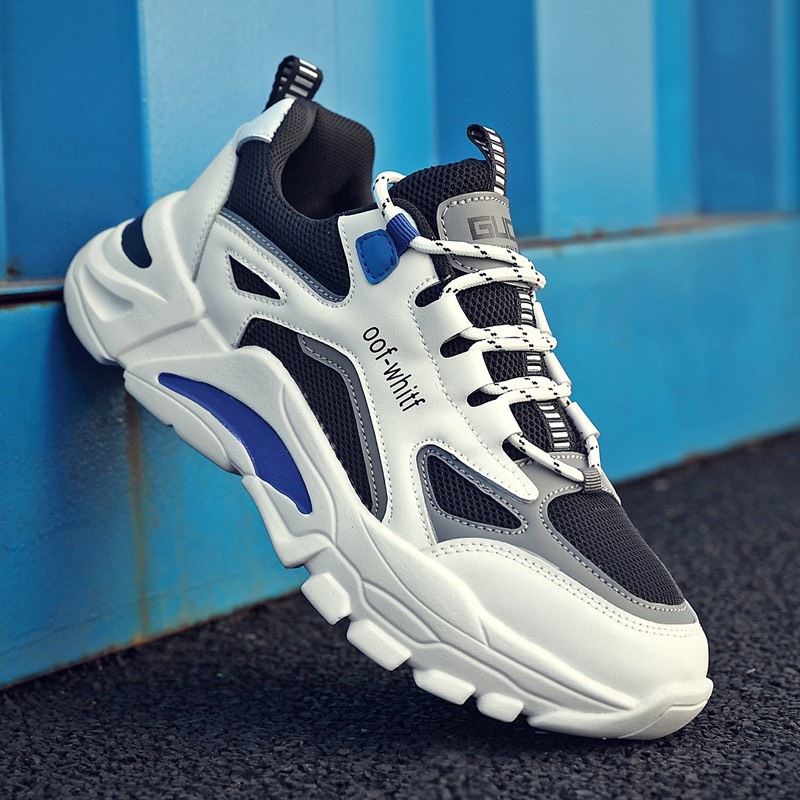 Giày thể thao sneaker nam - Dây kẻ Guccc siêu đẹp