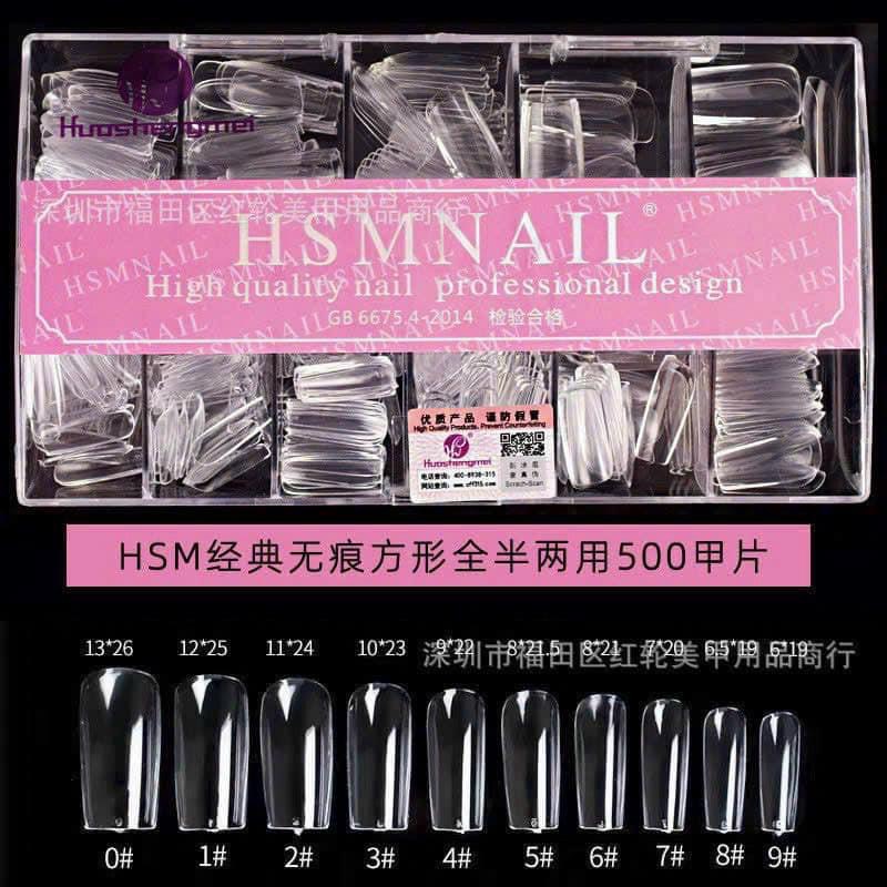 Móng up tay hsm vuông trơn xịn phom đẹp - tgn937