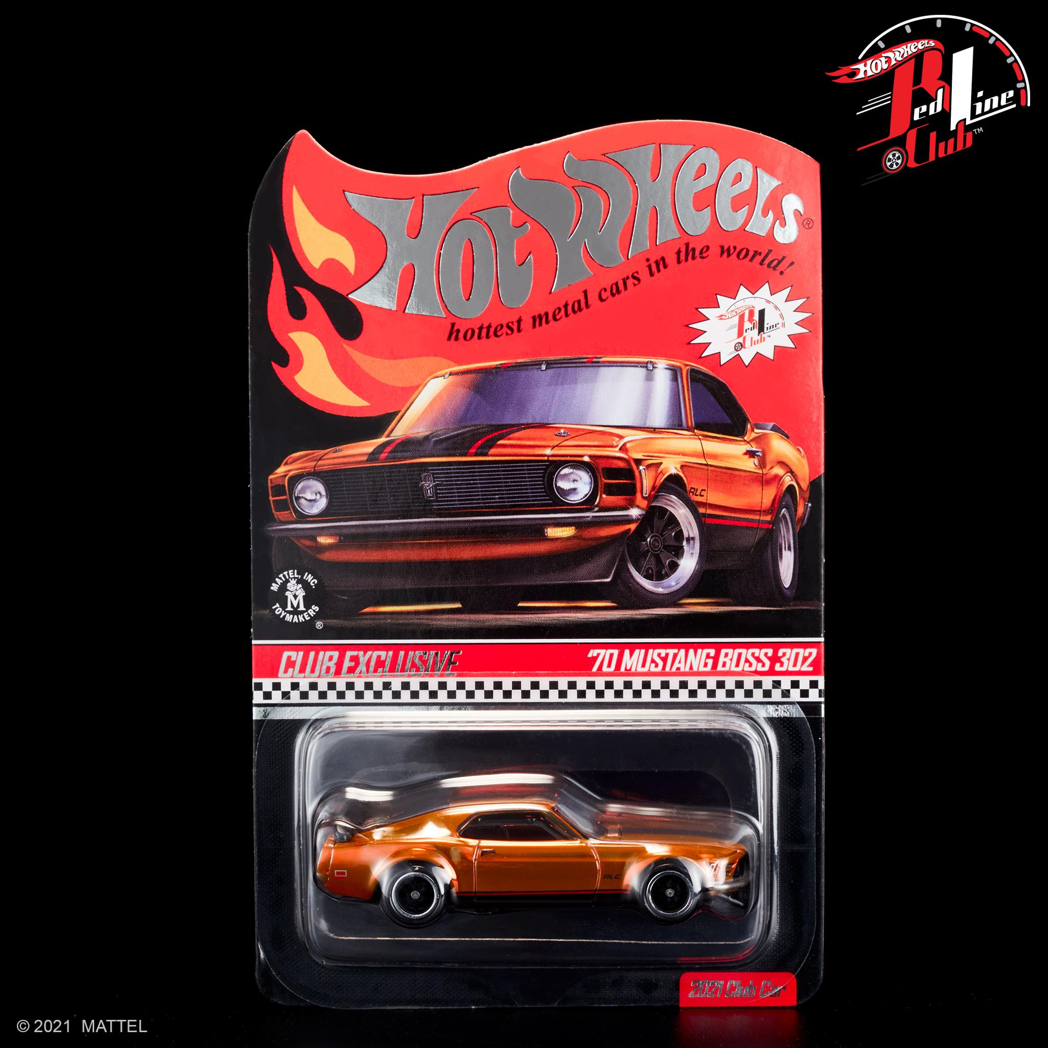[HCM]Xe mô hình 1/64 bánh cao su HOT WHEELS 2021 RLC Membership 70 Mustang Boss 302