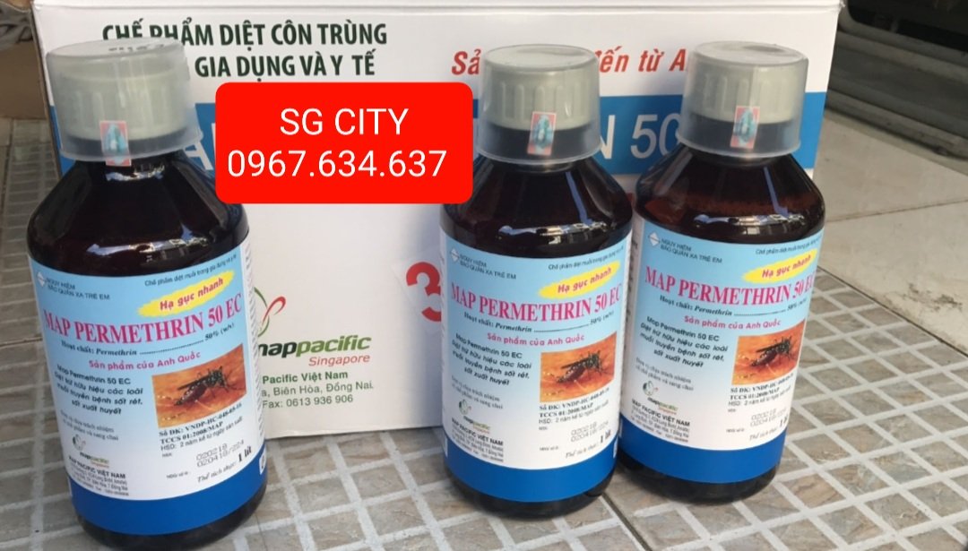 Combo 2 chai permethrin 50ec loại 1chai1 lít – map permethrin 50ec – thuốc diệt muỗi côn trùng permethrin 50ec sg city hàng chất , giá gốc