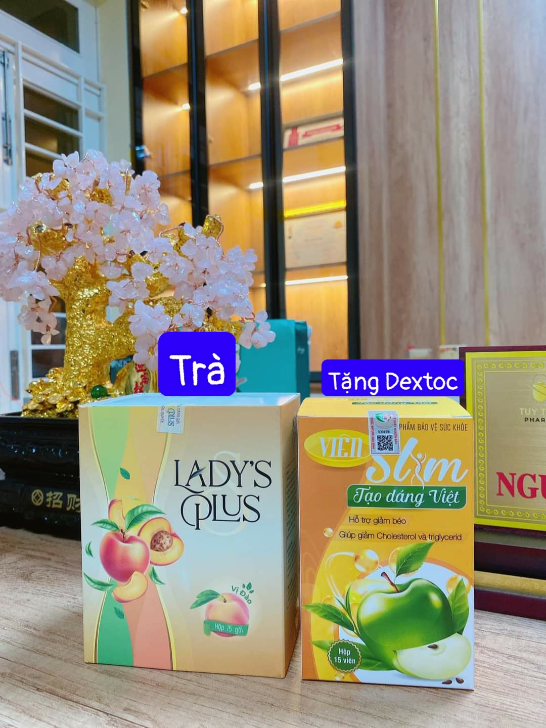 Combo bán buôn 2 hộp sline trà đào chính hãng