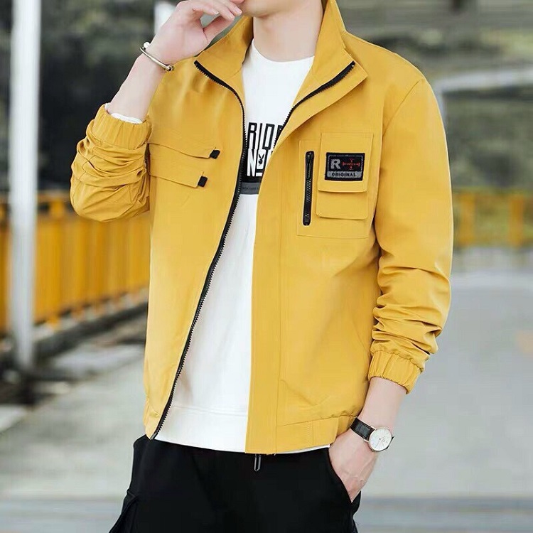 [HCM]ÁO KHOÁC KAKI NAM MÀU VÀNG 2 LỚP TÚI TAY ÁO KHÓA KÉO CAO CẤP HOT TREND MS130 PG76 FASHION