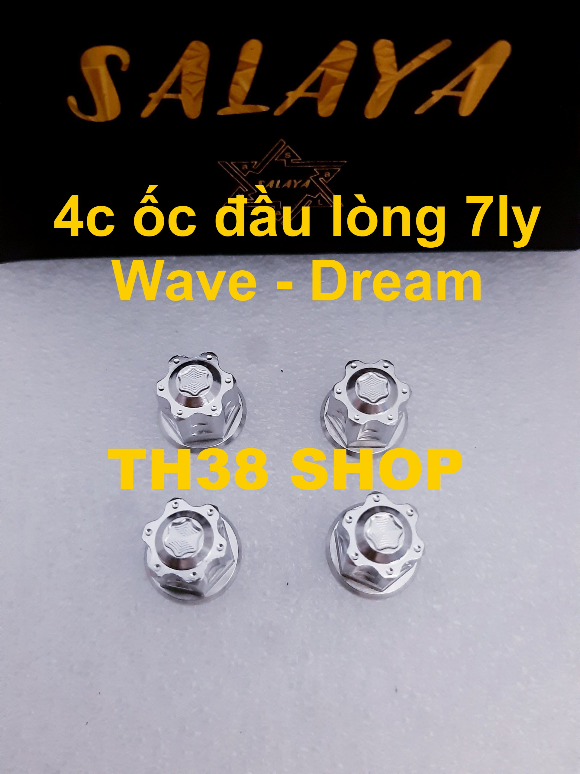 [HCM]ốc đầu lòng 7ly bít salaya [bộ 4 con]