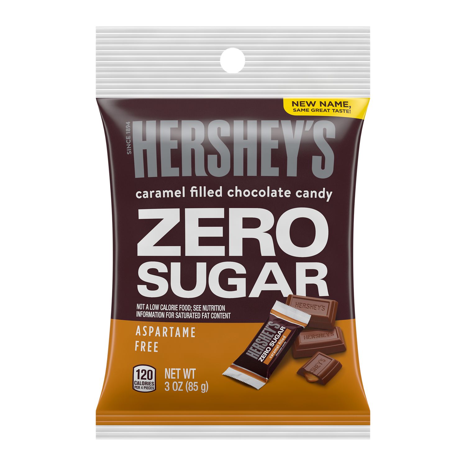[HCM]Kẹo socola Hersheys Sugar Free Caramel Filled Chocolate Candy 85gr bill Mỹ