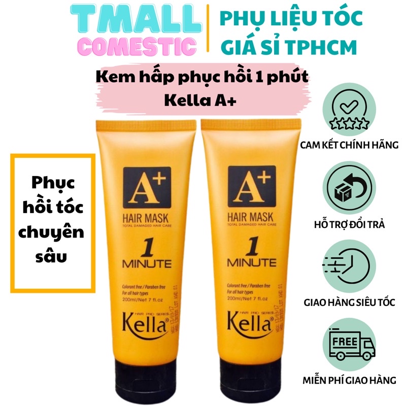 Kem hấp phục hồi 1 phút kella a+ premium 200ml