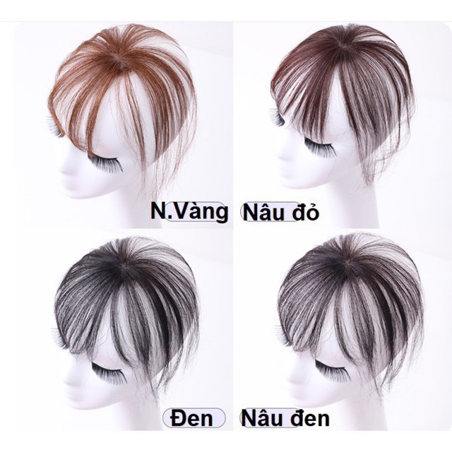 Tóc mái thưa dạng cột 360 độ