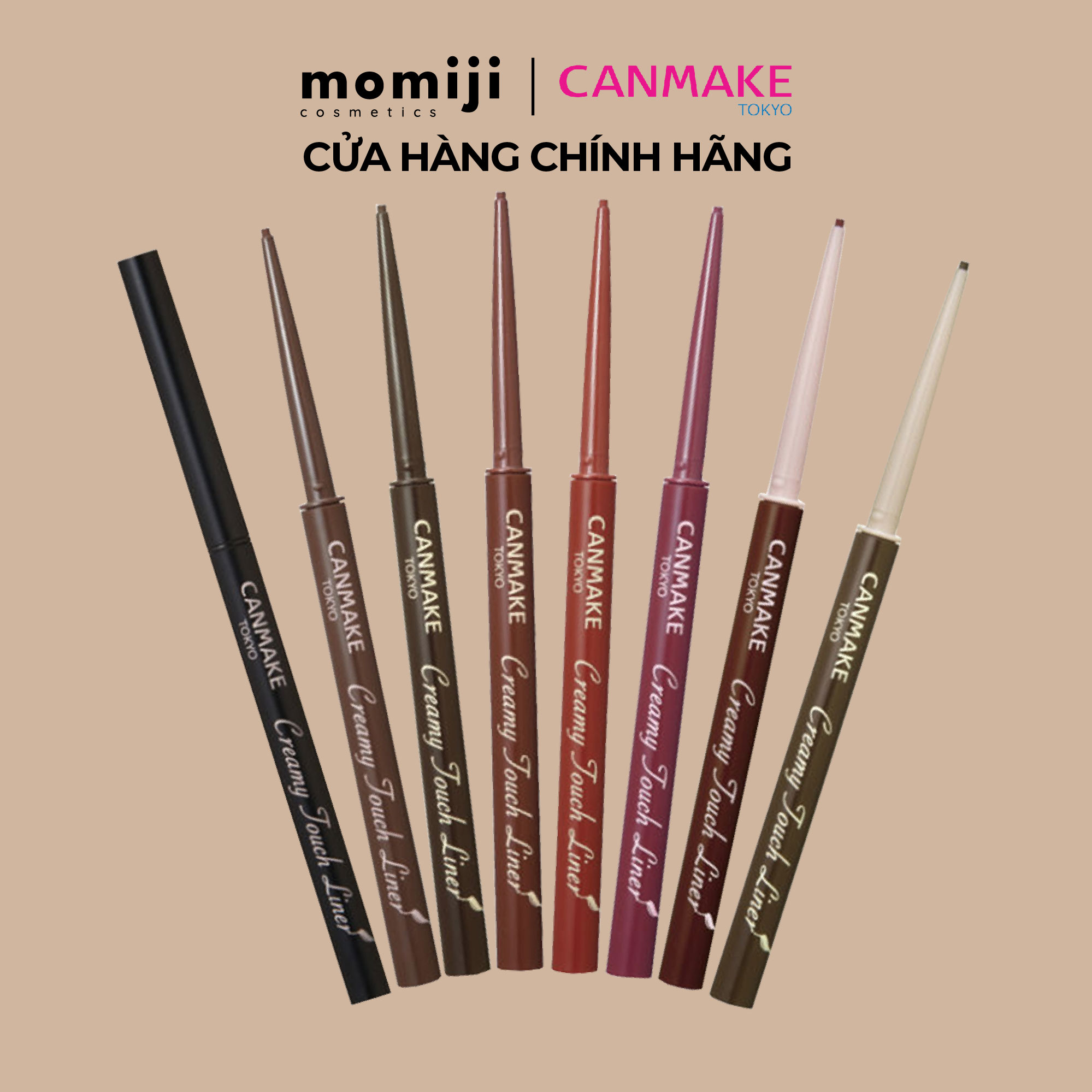 Canmake gel kẻ mắt lâu trôi Creamy Touch Liner