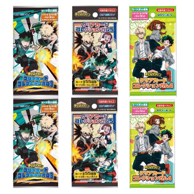Pack thẻ nhân phẩm My Hero Academia MHA Học viện siêu anh hùng chính hãng ENSKY