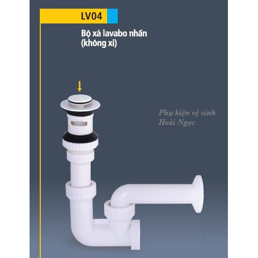 Lv04 - bộ xả lavabo nhấn