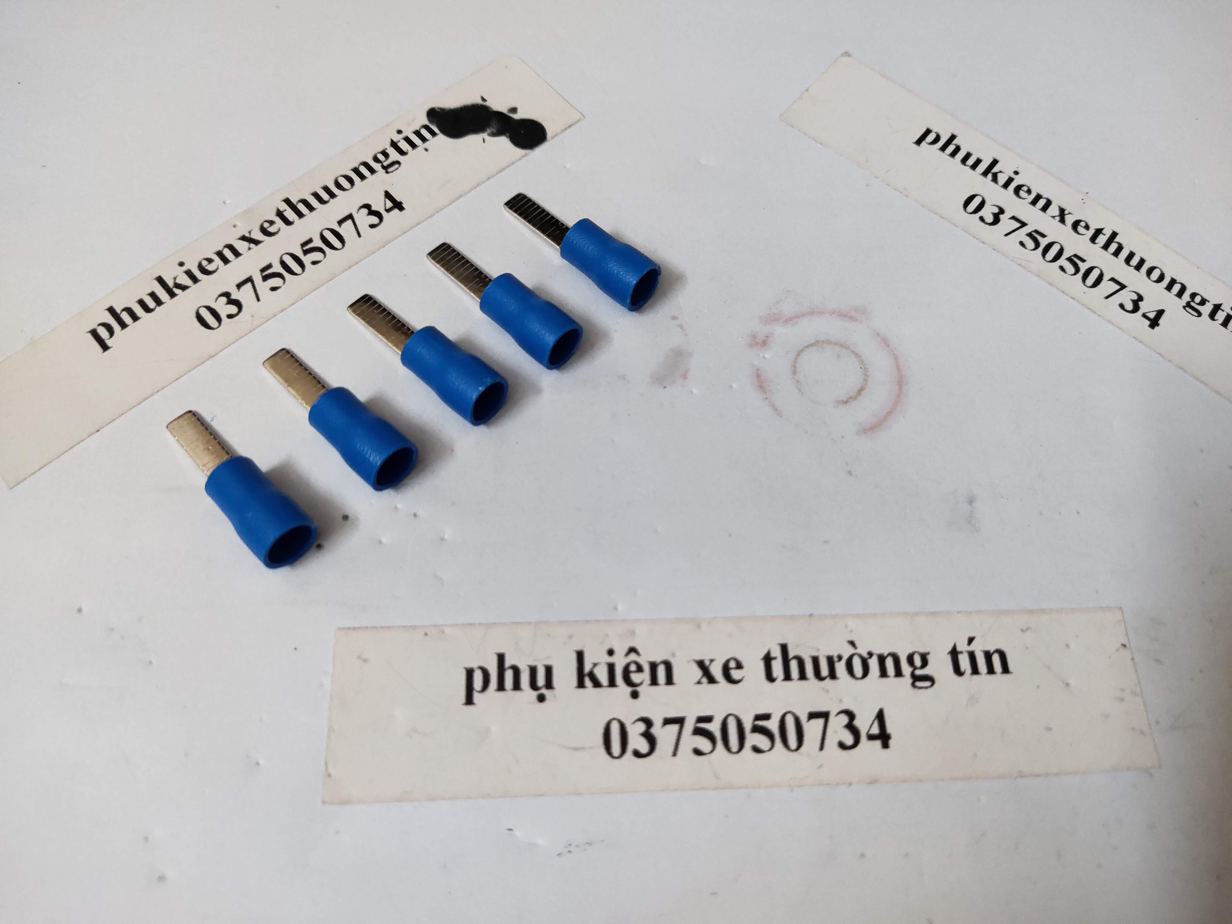 (5 cái) đầu cos dẹp nối vào cầu dao, thiết bị điện tiếp xúc bằng