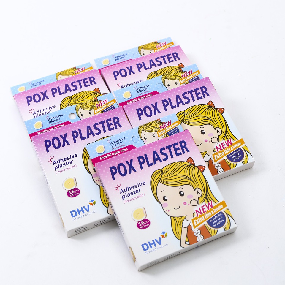 Miếng dán mụn Pox Plaster 16 miếng 1 hộp