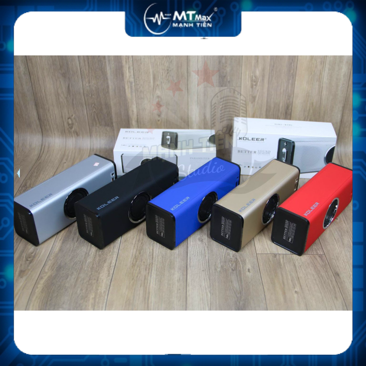  Loa bluetooth cầm tay koleer SU-H5 - Màng loa cộng hưởng - Thiết kế sang trọng nhiều màu sắc hiện đại - Dung lượng pin lên tới 2200mAh - Tự động ngắt khi không sử dụng bảo hành 12 tháng 
