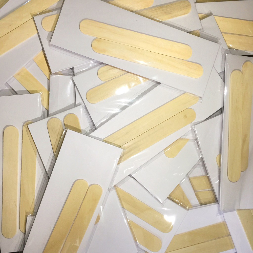 Combo giấy và 2 que wax lông an lành tiện dụng dùng cho sáp wax lông