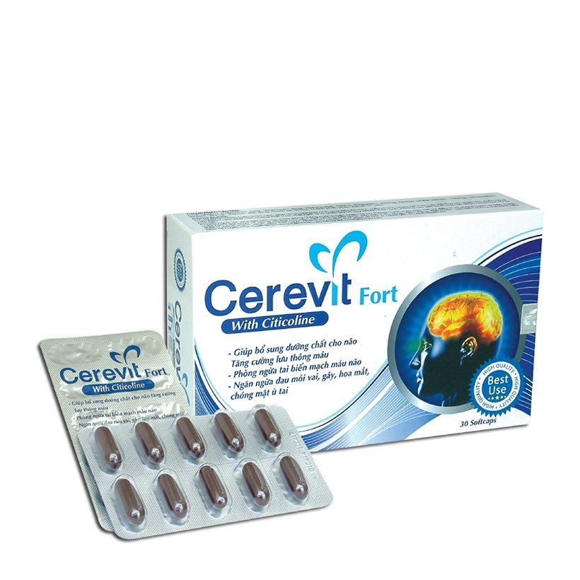 [HCM]Hỗ trợ bổ não lưu thông máu tăng cường trí nhớ CEREVIT FORT
