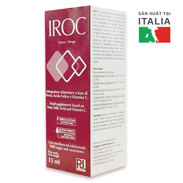 IROC 15ml (Sắt, VitaminC)