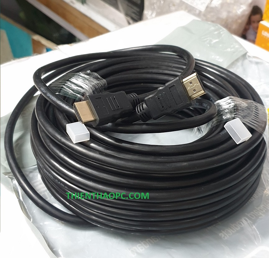 Dây Cáp tín hiệu HDMI 20M loại tròn Full HD (Màu đen)