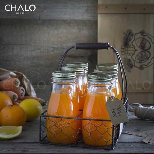 CHAI THỦY TINH ITALIA QUATTRO STAGIONI 200ML, CHAI THUỶ TINH ĐỰNG NƯỚC ÉP, CHAI ĐỰNG SỮA, CHAI ĐỰNG NƯỚC ĐA NĂNG