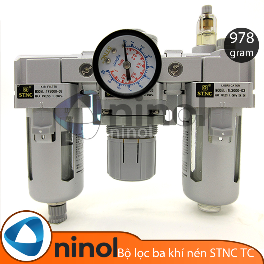 Bộ lọc ba khí nén stnc - xả tay/ xả tự động