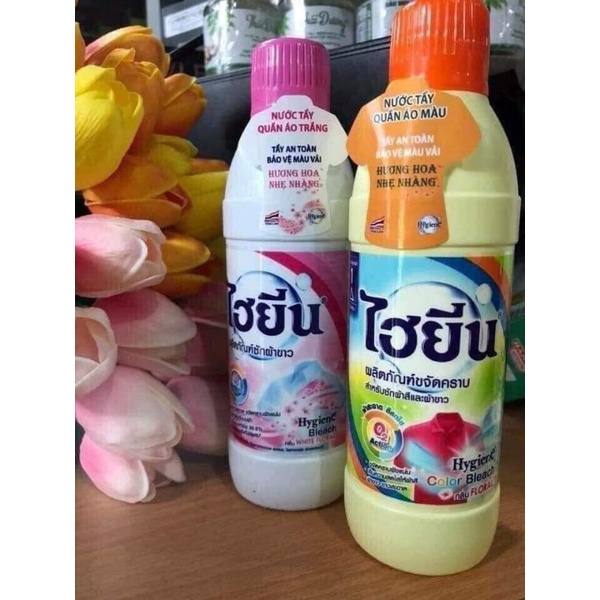 Thuốc tẩy trắng, tẩy màu quần áo Thái Lan lọ 250ml