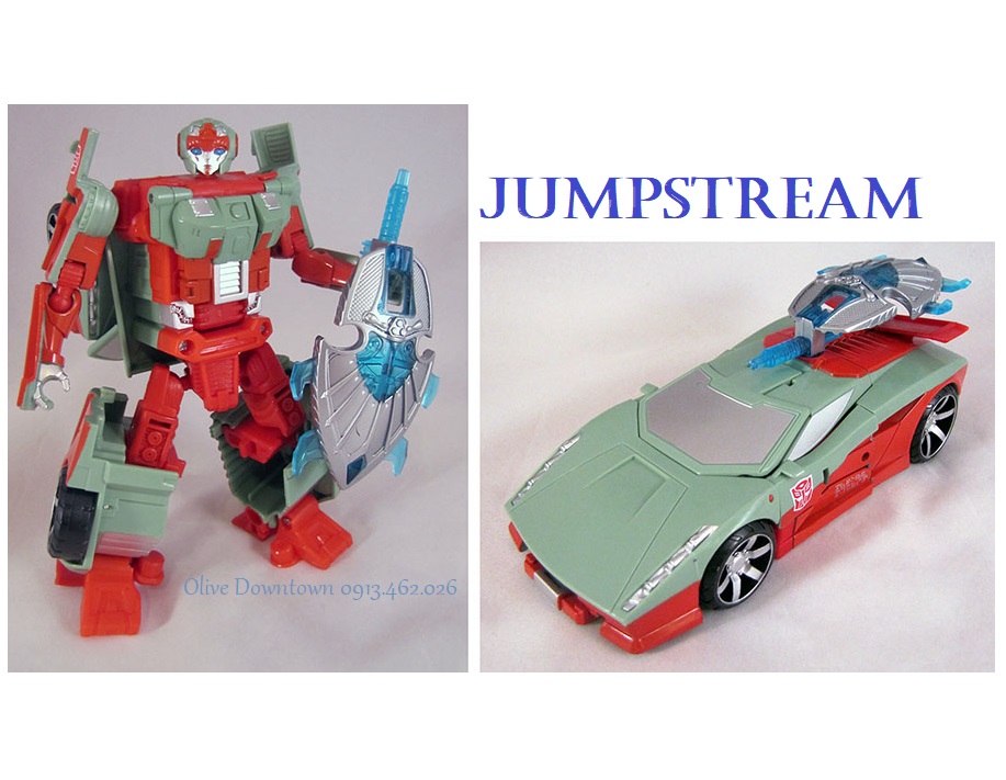 JUMPSTREAM * Robot cao 14cm lắp ráp thành SIÊU XE - Transformers Combiner Wars