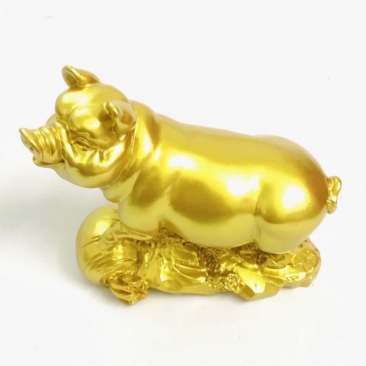 Tượng Con Heo Vàng; Màu vàng - SP005240