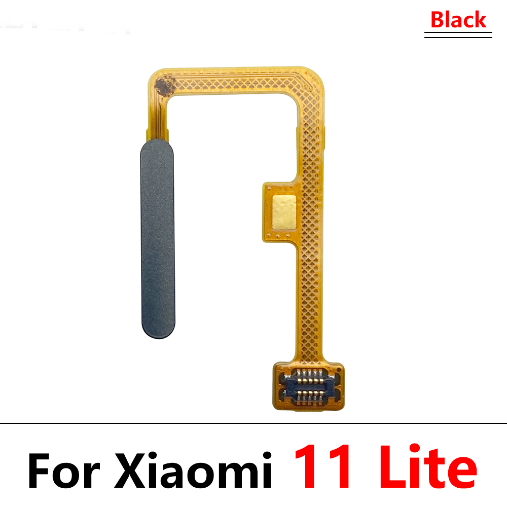 For Xiaomi Mi 11 Lite Home Button Fingerprint Menu Return Key Sensor Fingerprint Scanner Flex Cable