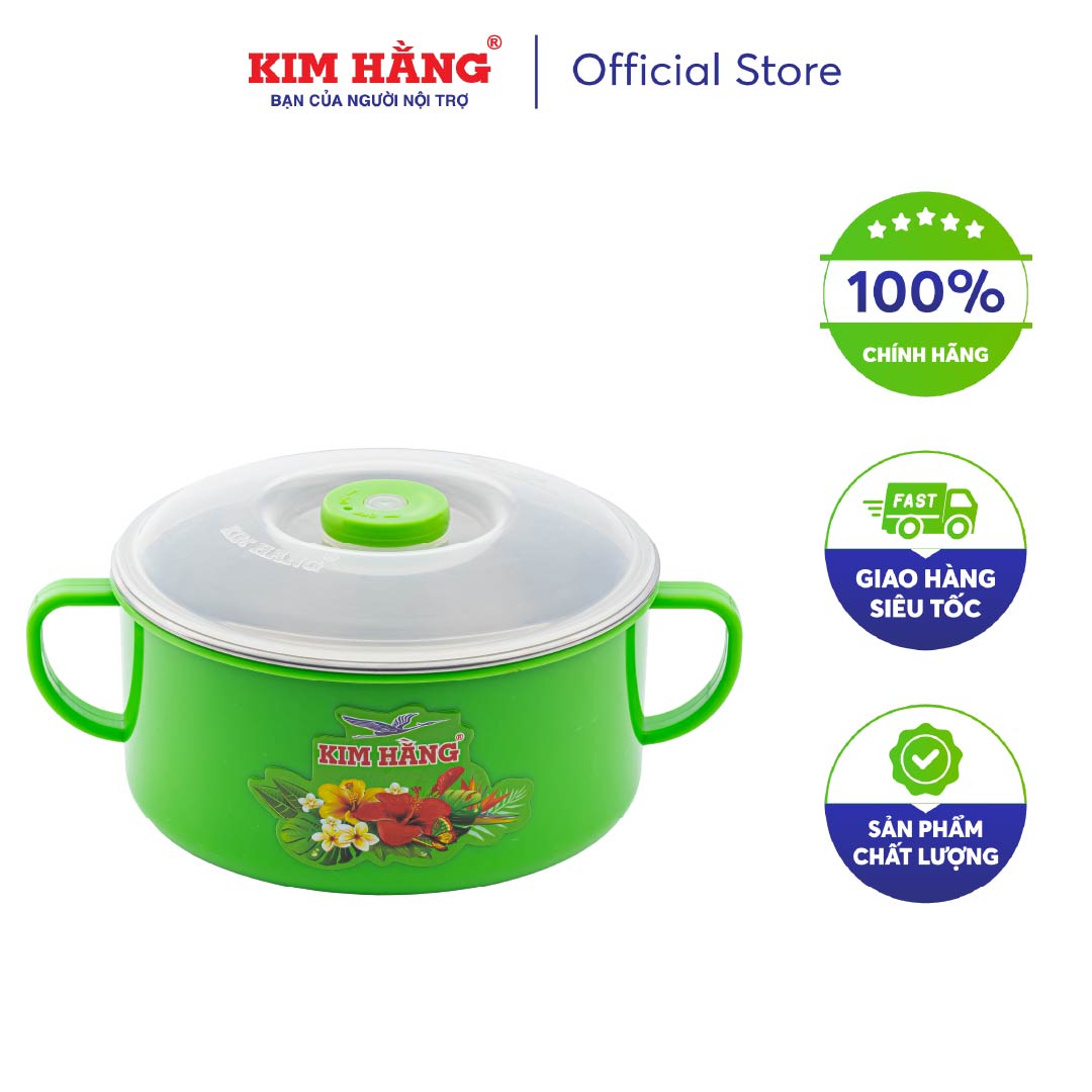 [CHÍNH HÃNG] Thố hâm inox 304 D140 Kim Hằng KHG8012
