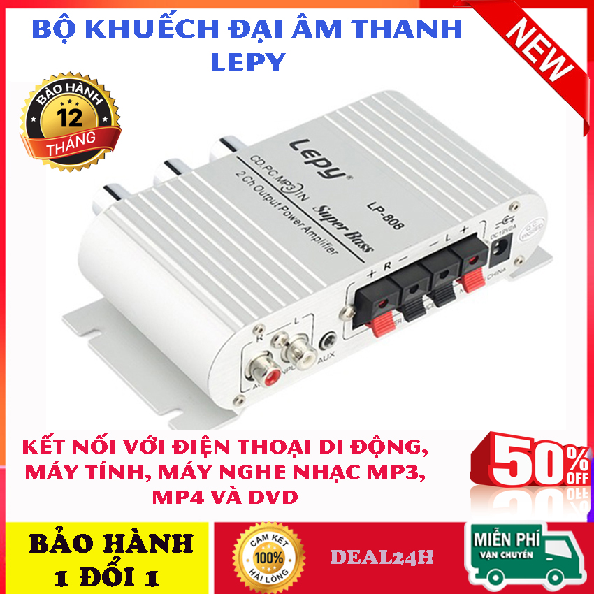 Bộ khuếch đại âm thanh mini LEPY tốt  - 3 KÊNH ĐẦU RA, ÂM THANH CHUẨN MỰC, tiêu thụ thấp và ổn định - Amply khuếch đại âm thanh, đầu karaoke, amply Bluetooth mini - BIGSALE 50% - DEAL24H