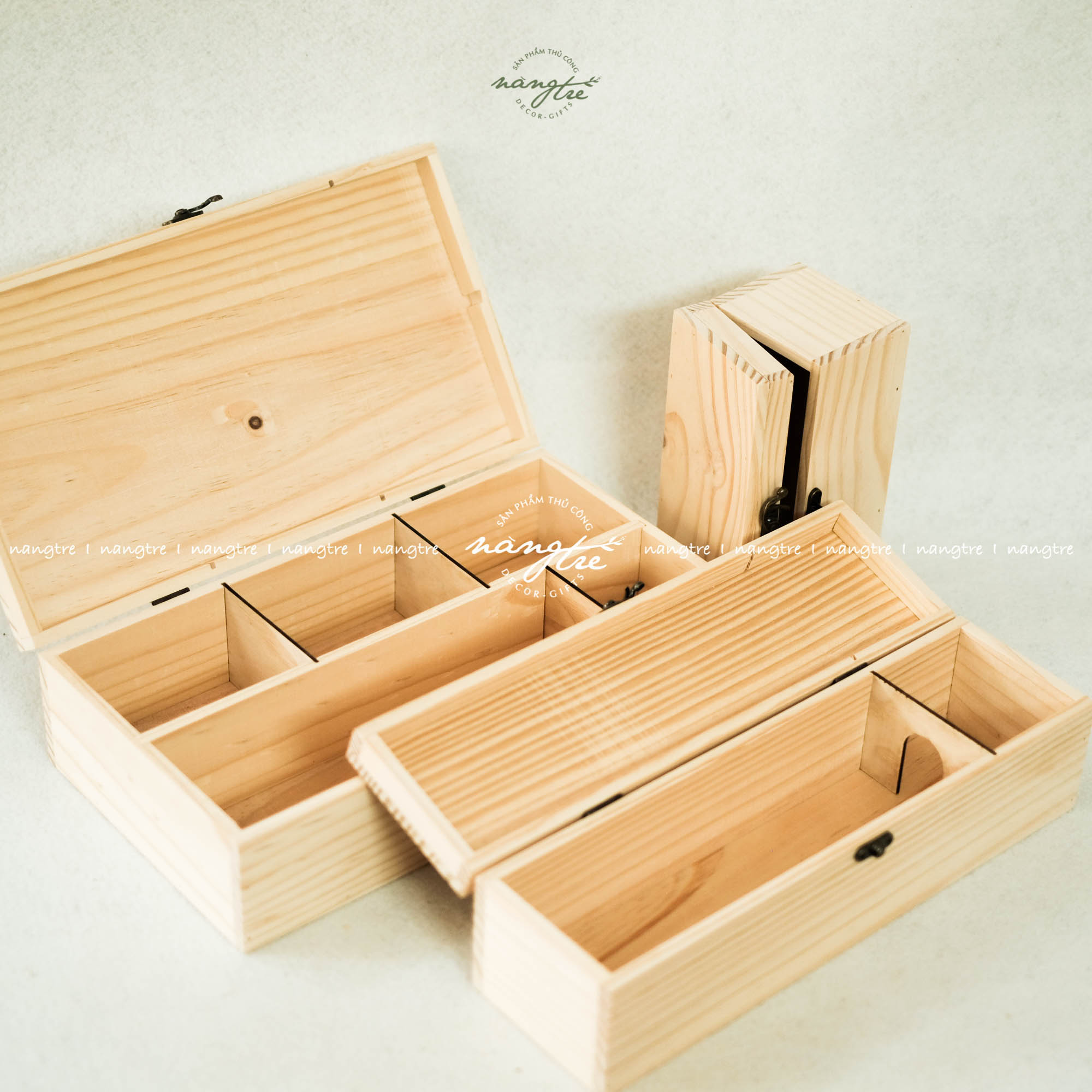 Hộp gỗ đựng chai , hộp gói quà tặng tết