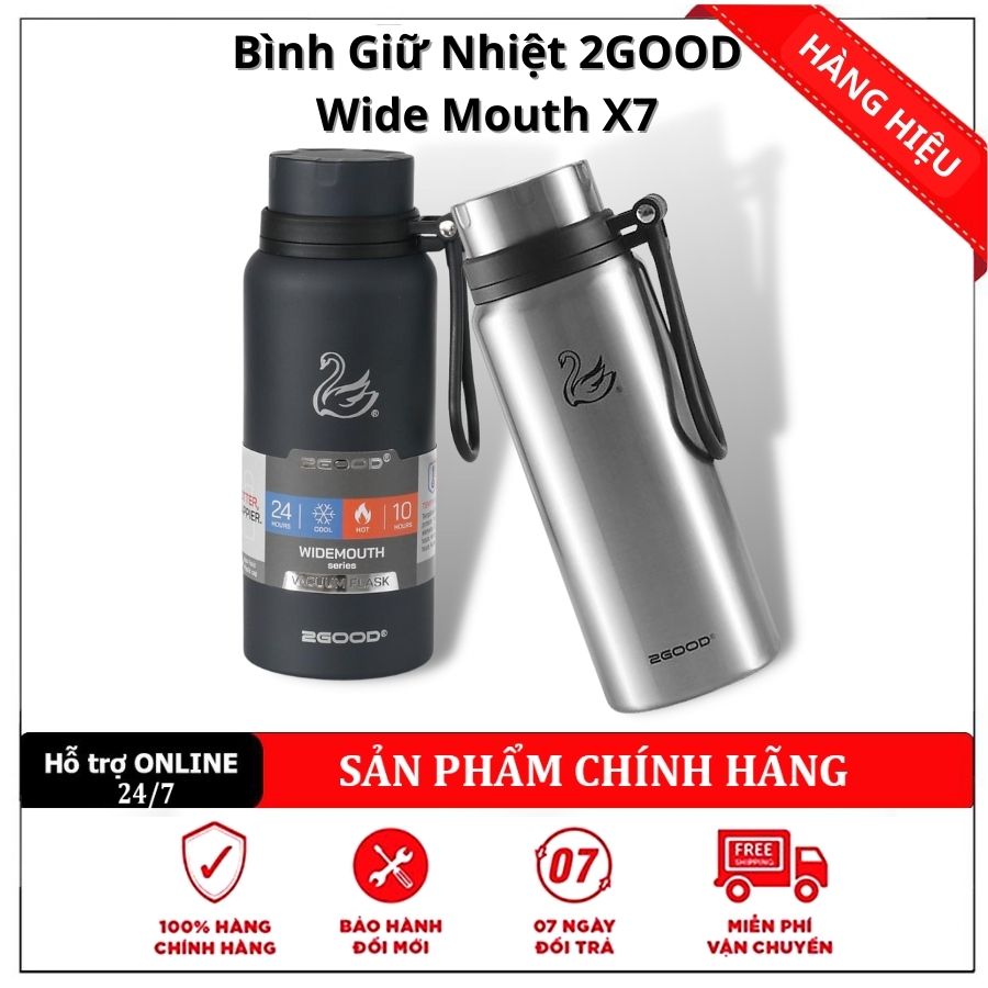 Bình giữ nhiệt 2good wide mouth x7 650ml ,