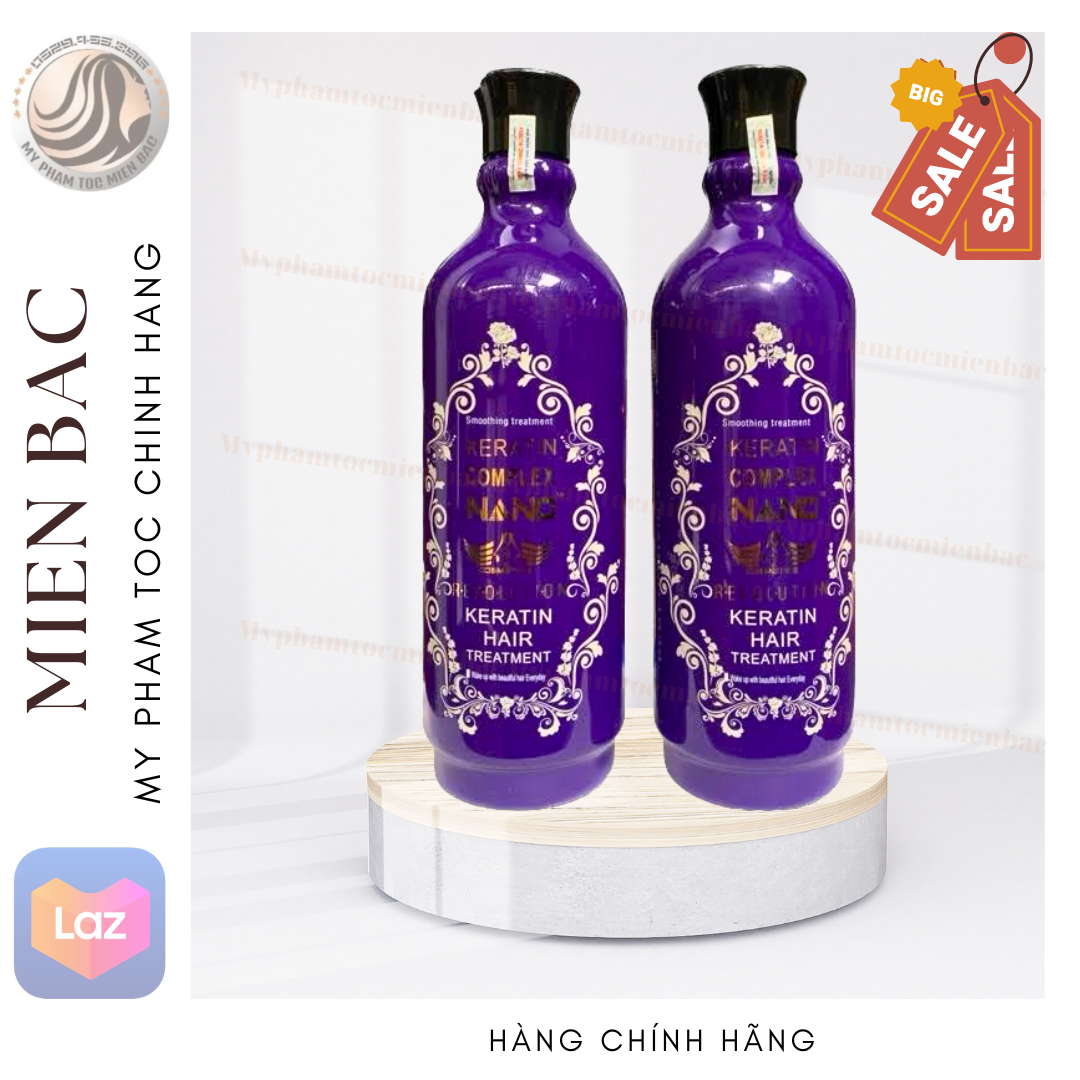 Keratin Complex Nano smooth and treatment Mẫu mới nhất Chuyên gia phục hồi tóc yếu khô sơ gãy rụng xoăn gãy đứt
