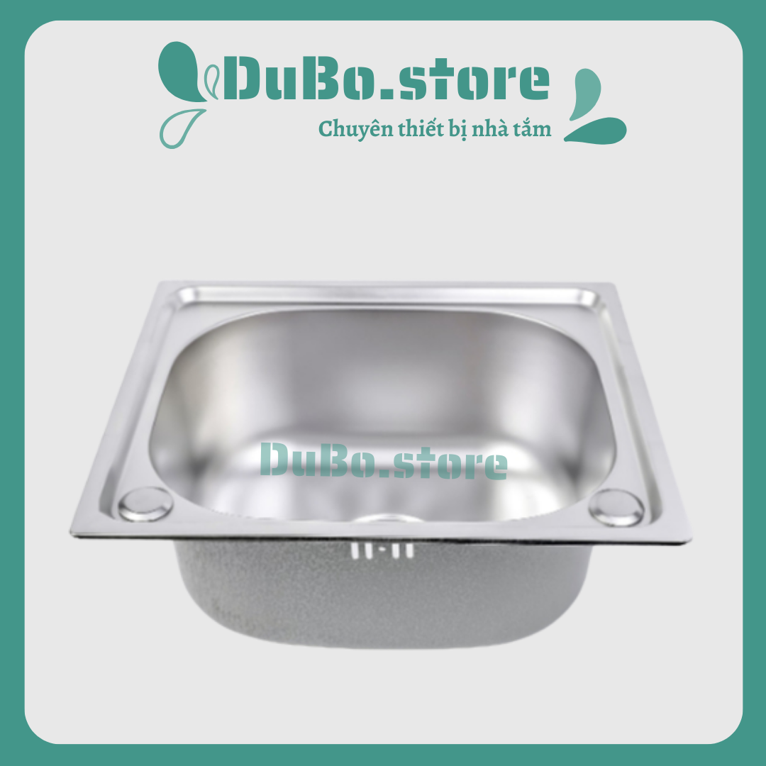 Chậu rửa bát 1 hố Inox nhỏ gọn , tiện dụng có xi phông chậu rửa